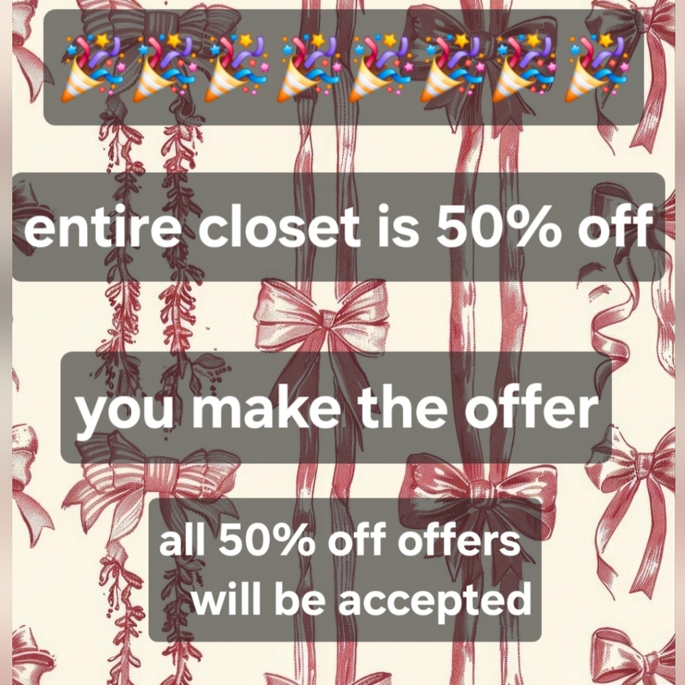 SUMMER SALE🎉 50% off entire closet